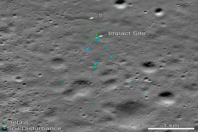 Chandrayaan-2: NASA locates Vikram lander's debris on moon surface ...