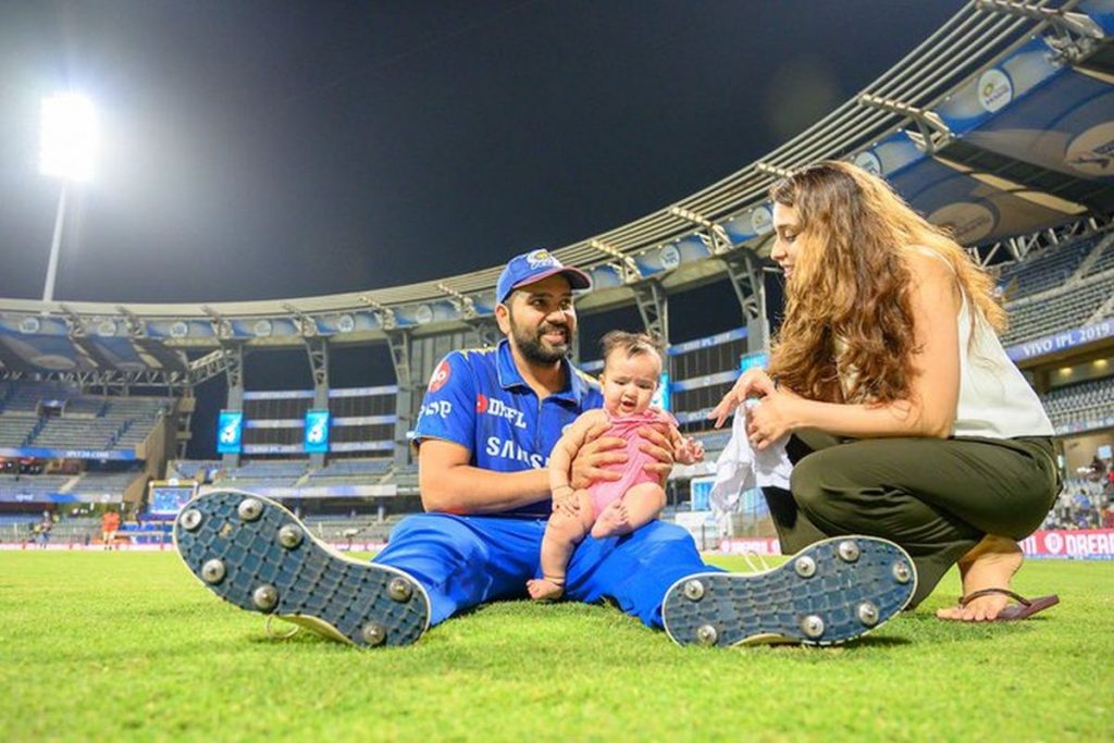 See | Rohit Sharma shares cute picture of daughter Samaira playing with ...