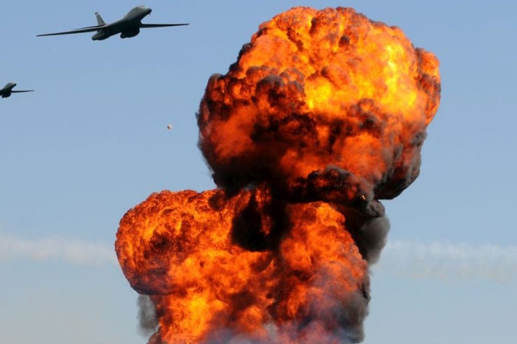 air strikes