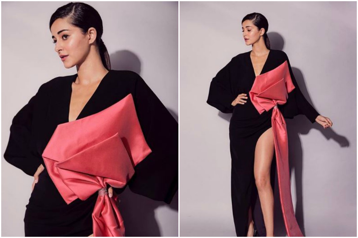 Ananya Panday’s black and pink gown is perfect for your bachelorette party; see pics