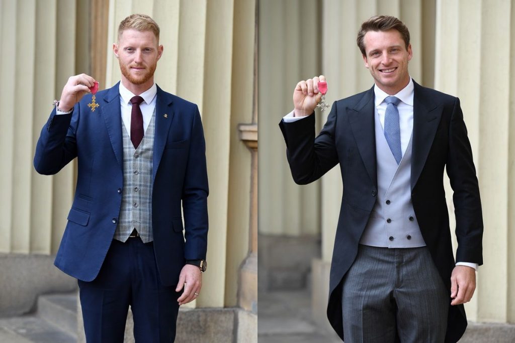 Ben Stokes, Jos Buttler Collect Royal Honours At Buckingham Palace ...