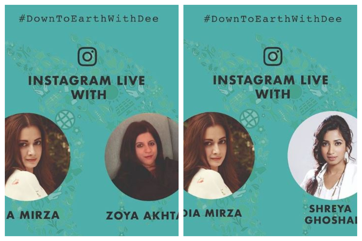 Dia Mirza’s #DownToEarthWithDee session reveals Zoya Akhtar and Shreya Ghoshal’s love for nature
