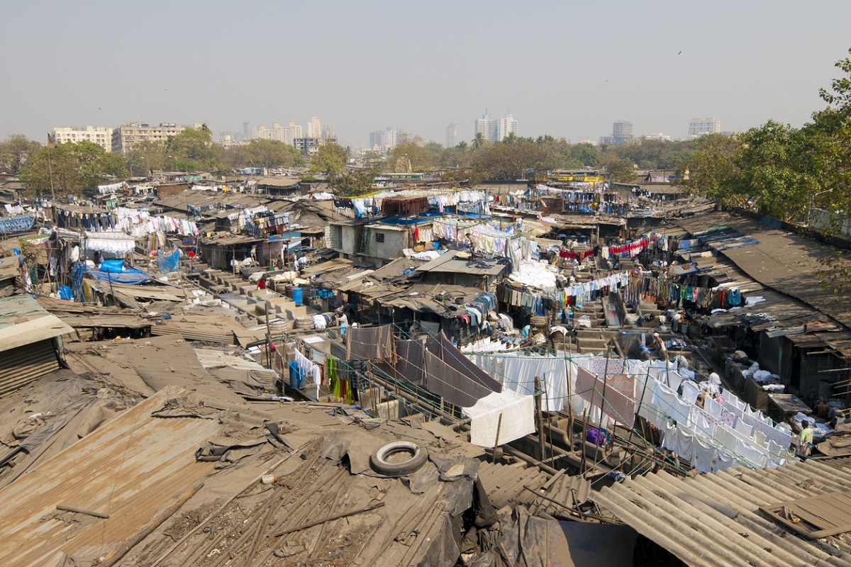 Sprawling slums