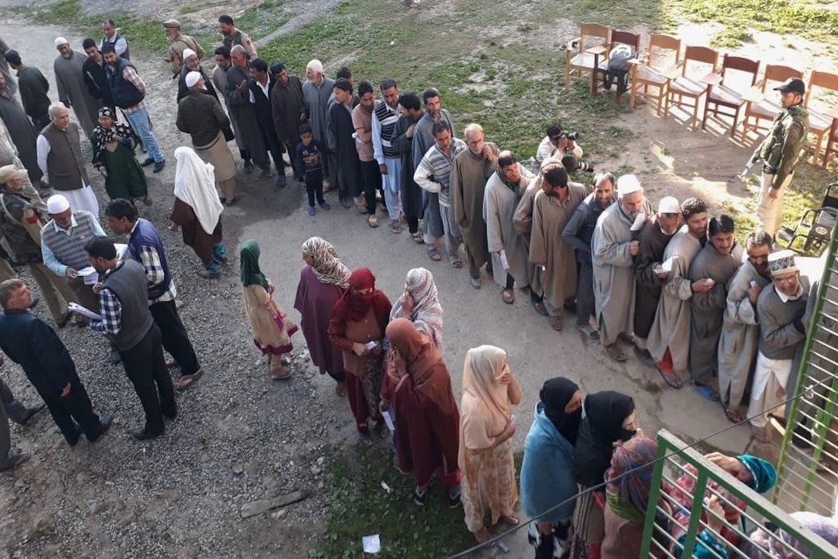 Voter turnout in J&K LS elections breaks 35-year record