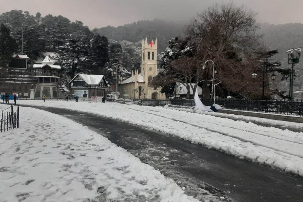 Photos Shimla gets season's first snowfall The Statesman