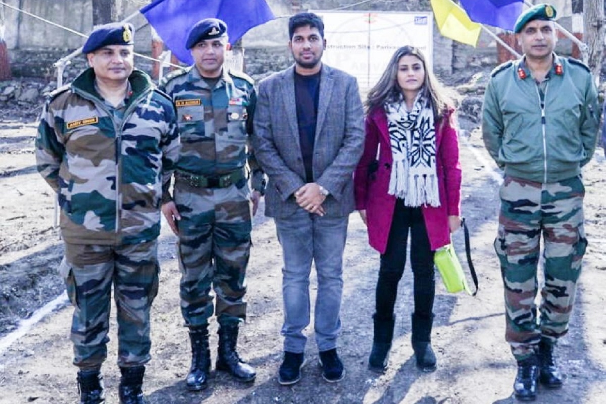 Foundation laying ceremony for the New Parivar School, Baramulla