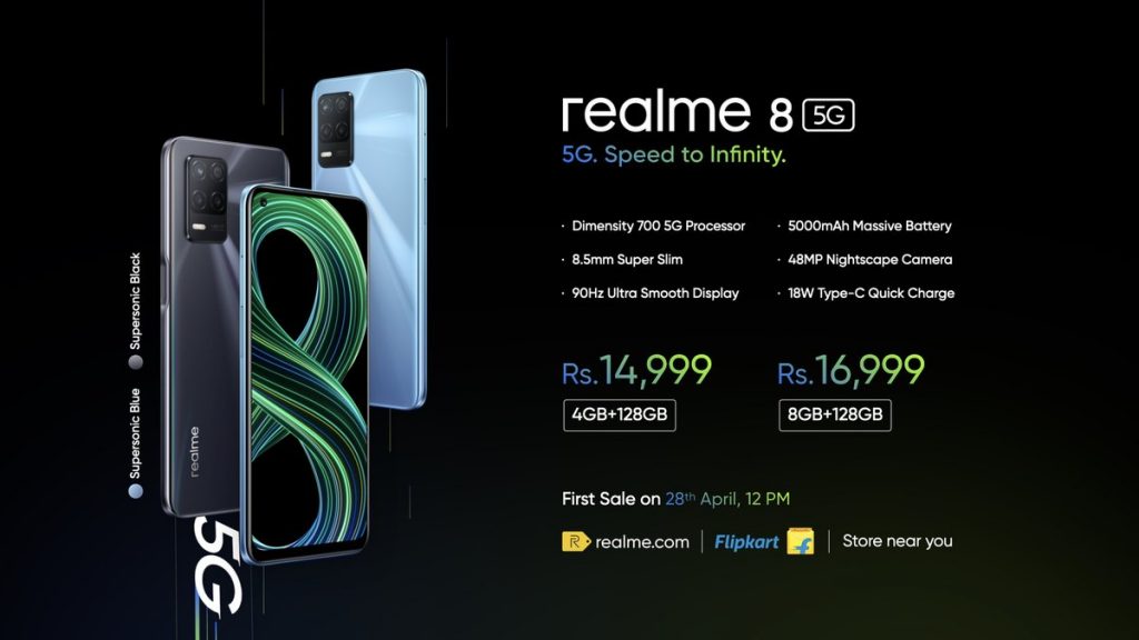 realme 8 8gb 128gb flipkart