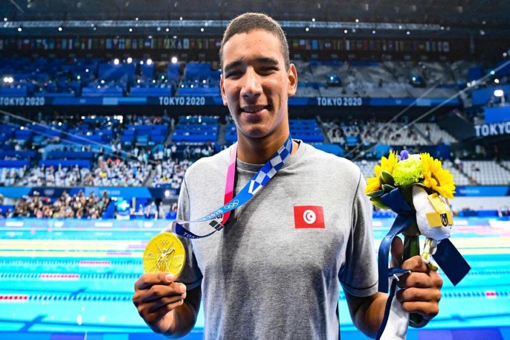 Tunisian teen wins surprise Olympic swimming gold - Saudi Gazette
