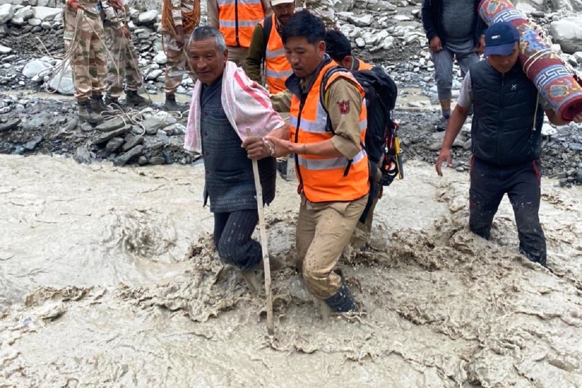 Red alert sounded in villages along Ladakh’s Zanskar River following outburst of artificial lake