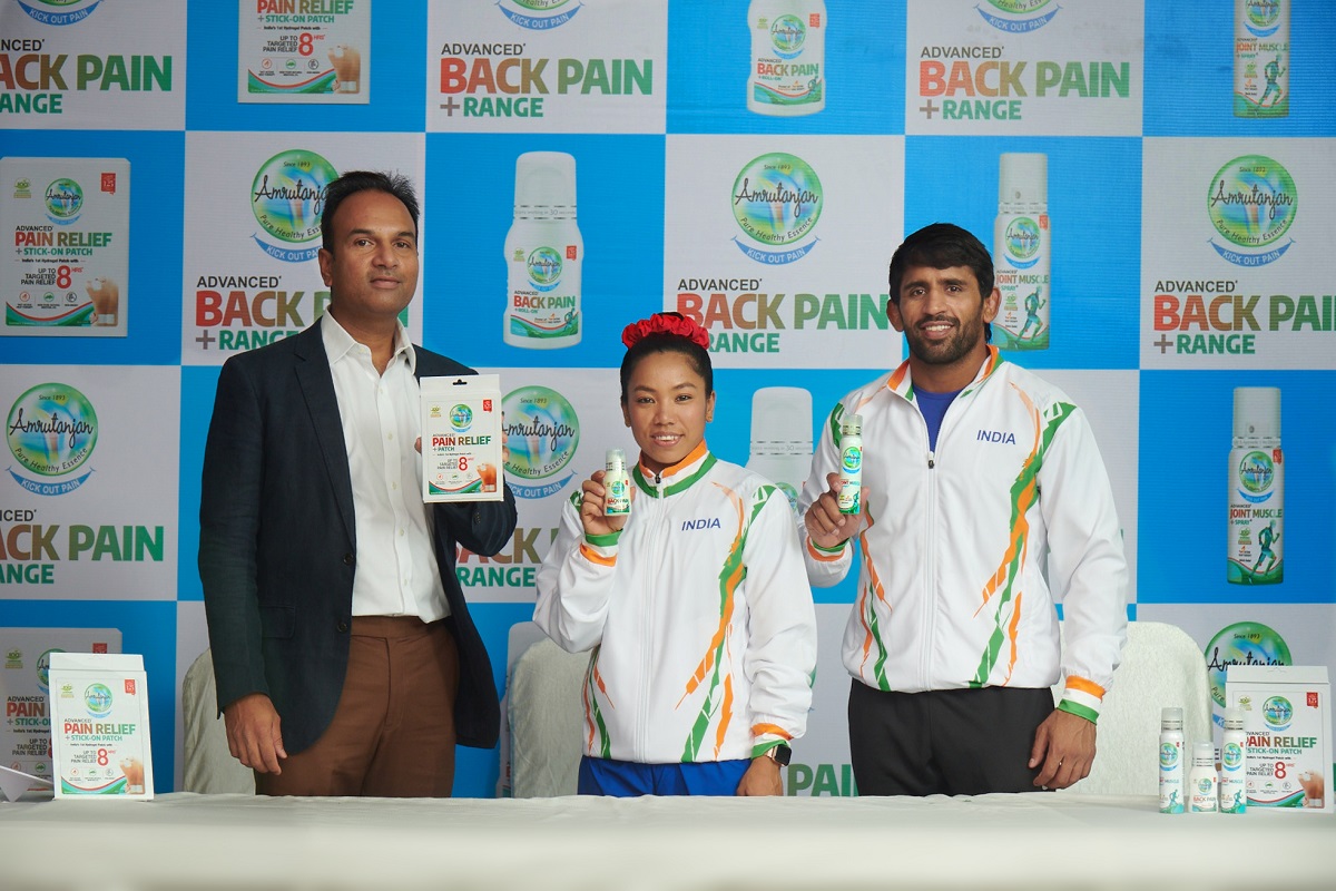 Olympic champions Mirabai Chanu and Bajrang Punia to endorse Amrutanjan’s pain management range