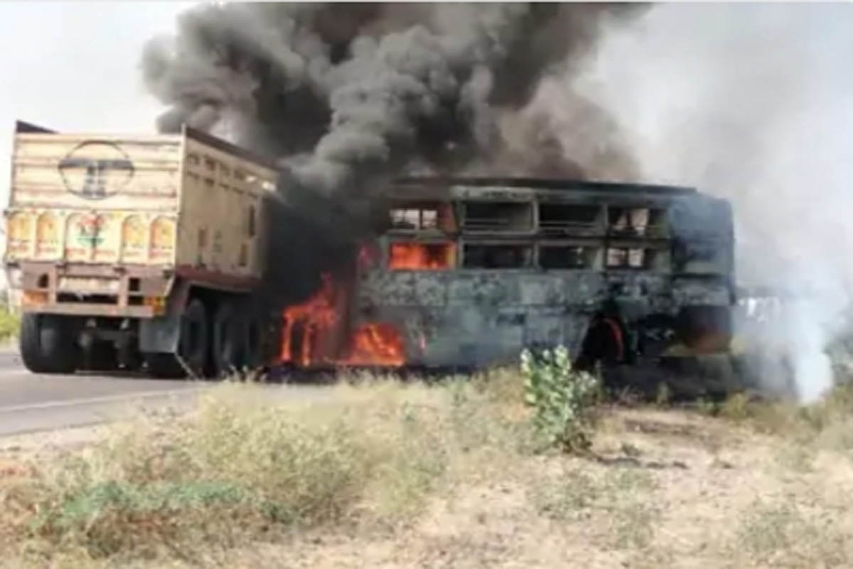 Twelve dead in bus-trolley collision in Rajasthan’s Barmer