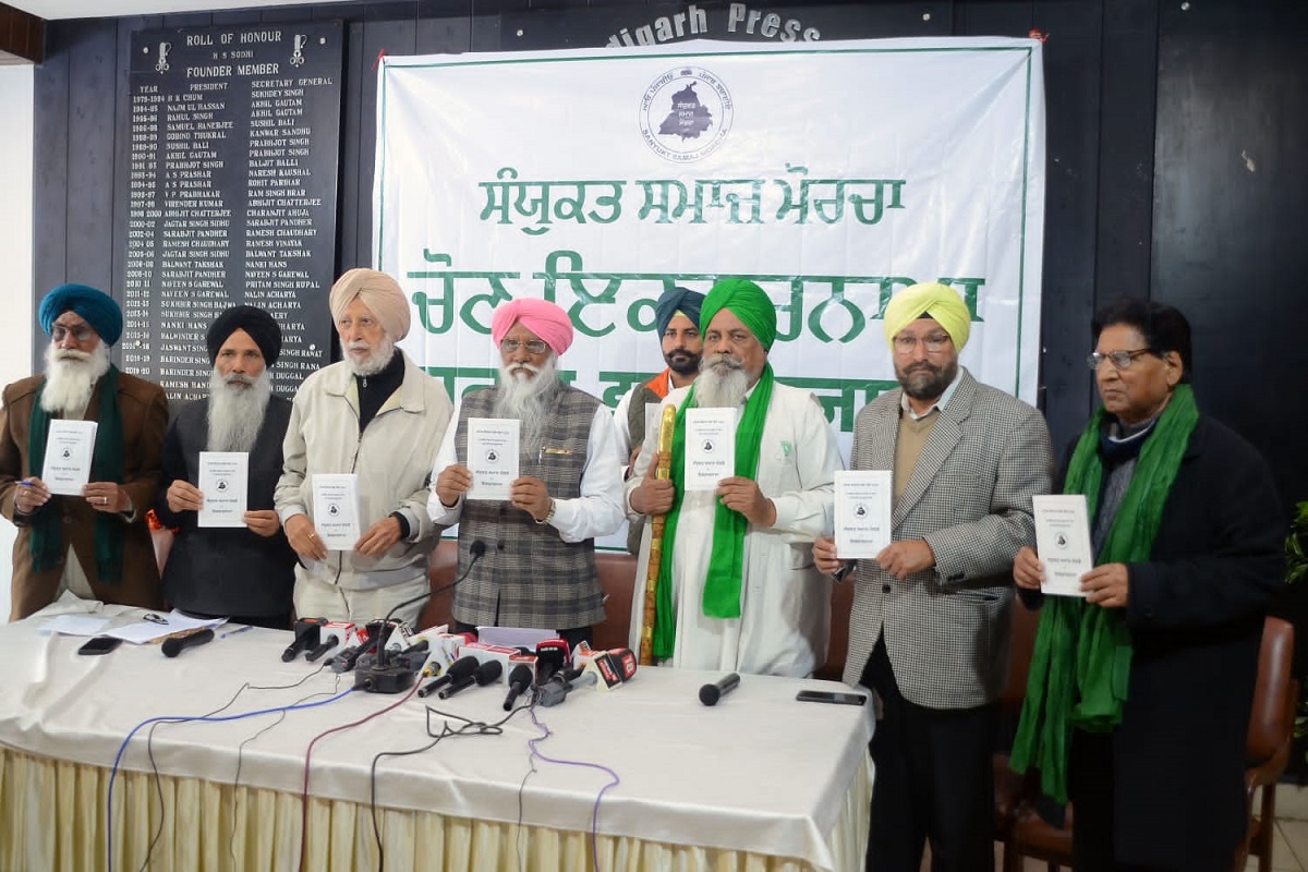 Punjab Polls : Farmers’ political front SSM releases manifesto, promises Rs 25000 for each farmer family