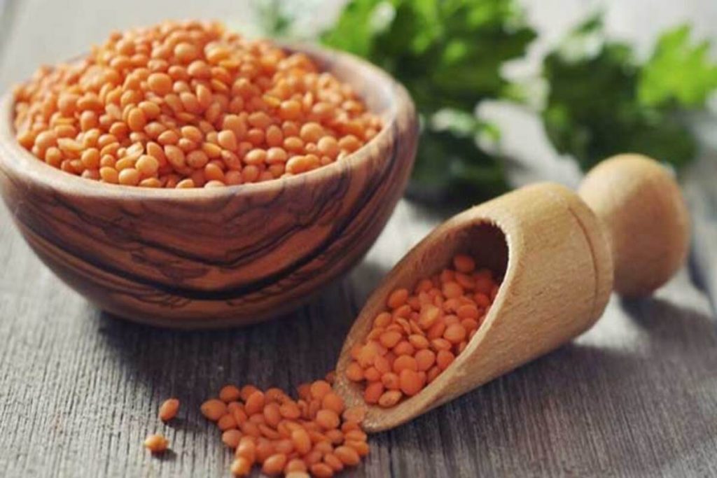 Masoor dal on sale for face