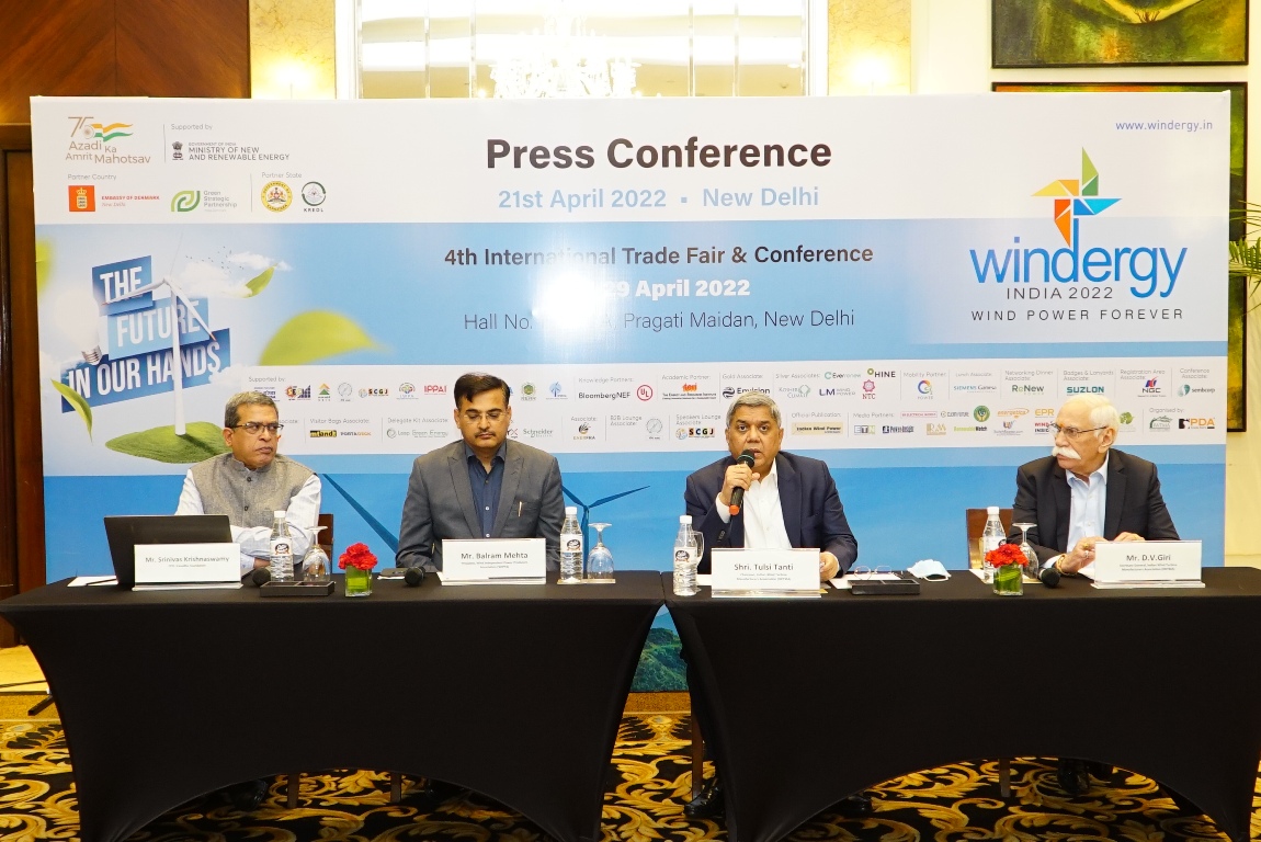 4th Edition of Int’l Conference and Trade Fair on wind energy from 27 April