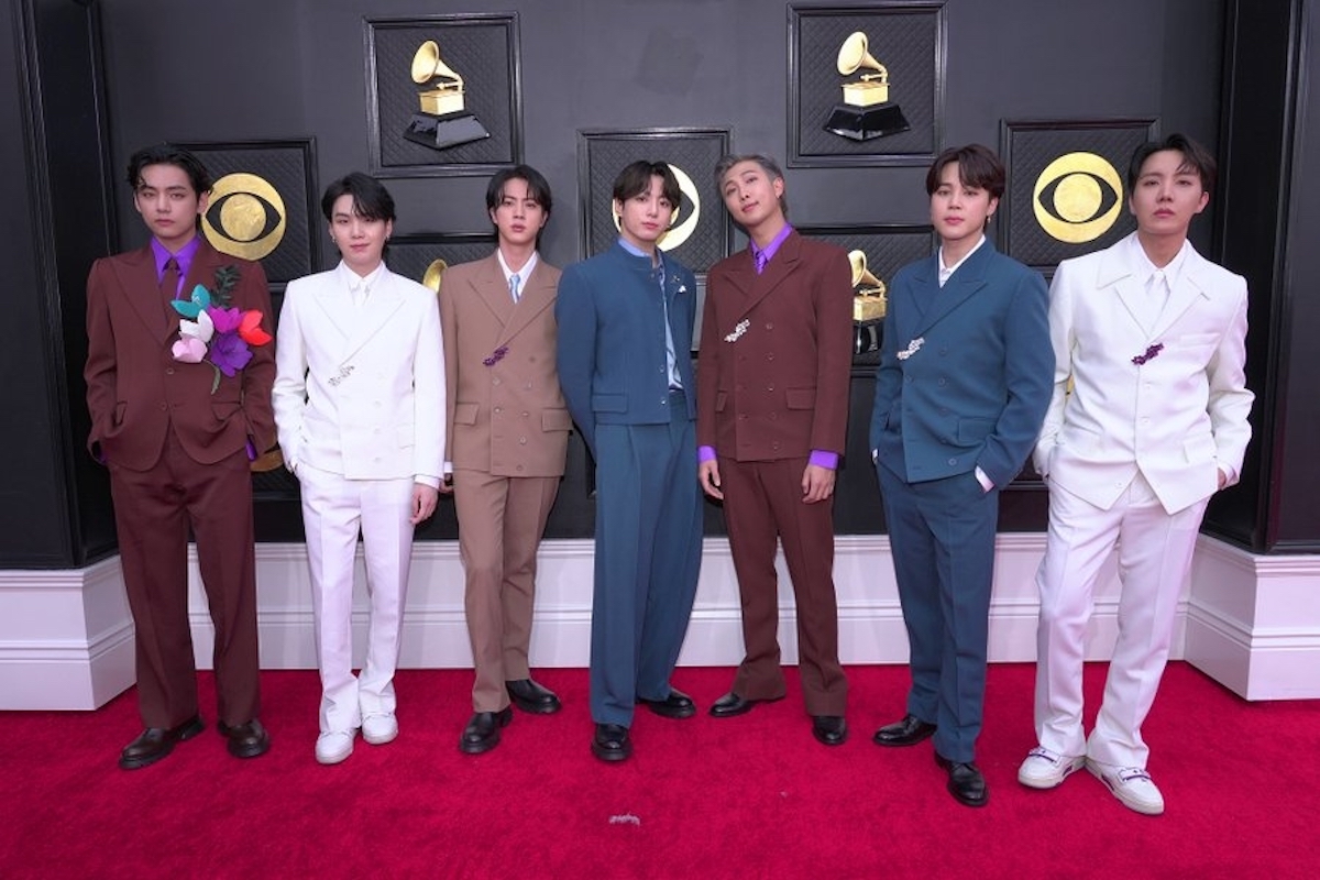 BTS takes the Grammy Awards 2022 stage to perform their song “BUTTER”