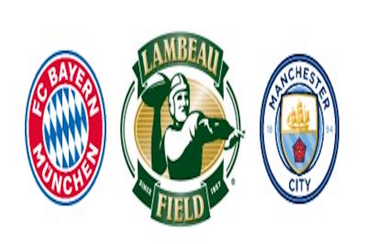 Lambeau Field hosting FC Bayern Munich v. Manchester City game