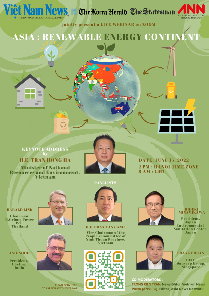 Asia: Renewable Energy webinar invitation