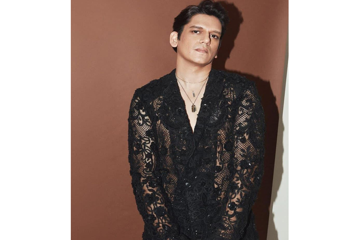 Vijay Varma makes a stunning appearance in black sheer attire