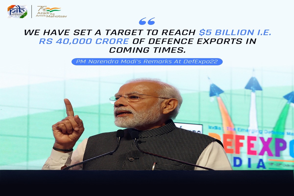 PM announces defence exports target of $5 billion - The Statesman