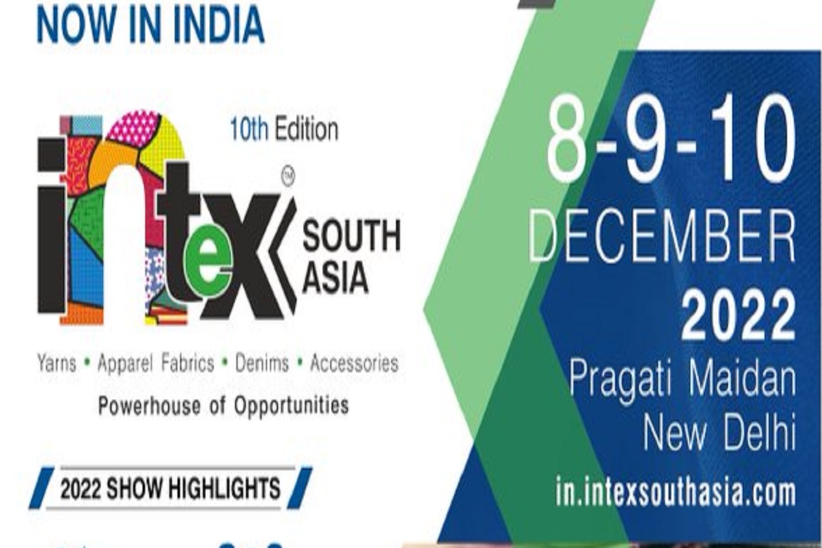 10th Intex India textiles sourcing show of South Asia to start on Dec 8