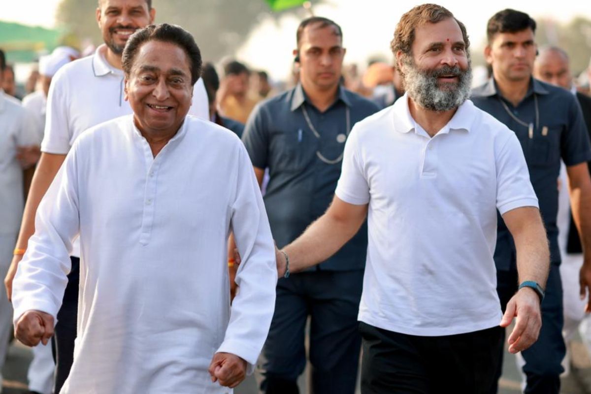 Bharat Jodo Yatra resumes from Mahudiya village of Madhya Pradesh, Computer Baba joins Rahul Gandhi