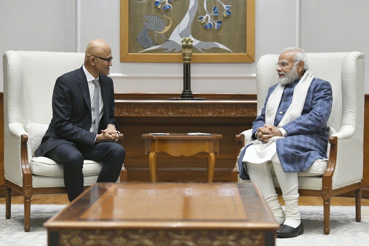 Satya Nadella Meets PM, Assures Cooperation For Digital India Campaign