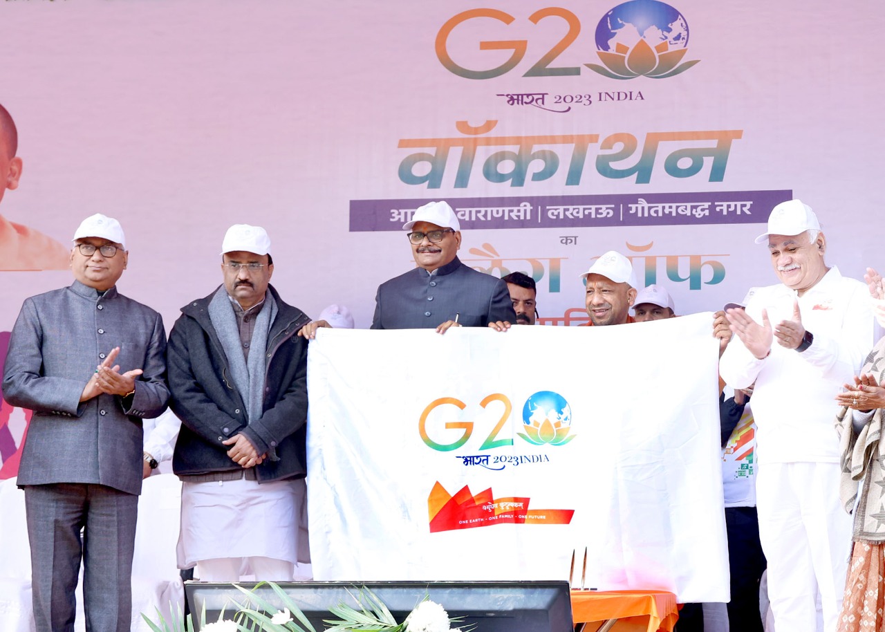 Yogi flags off G20 walkathon in four UP cities including Lucknow