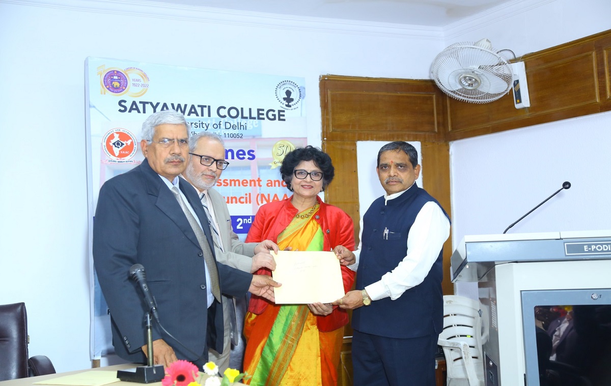 Satyawati College bags A+ with CGPA of 3.44 in NAAC Second Cycle