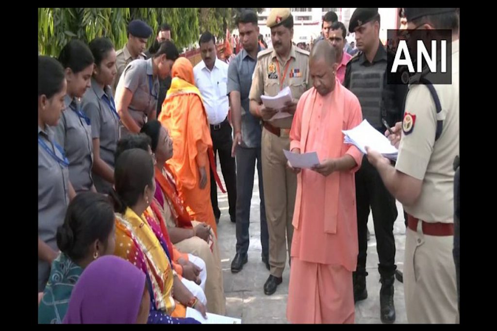 UP: CM Yogi Meets People At 'Janata Darshan' In Gorakhpur