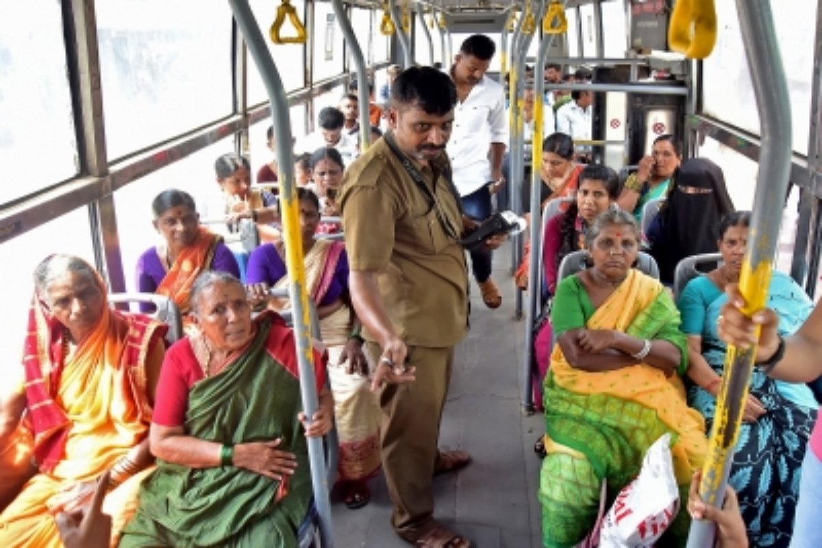 Women turn out in big numbers after free bus travel scheme launched in ...