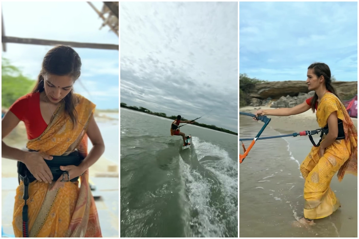 Who Is Katya Saini, the Indian Kiteboarder Making Waves in a Saree?