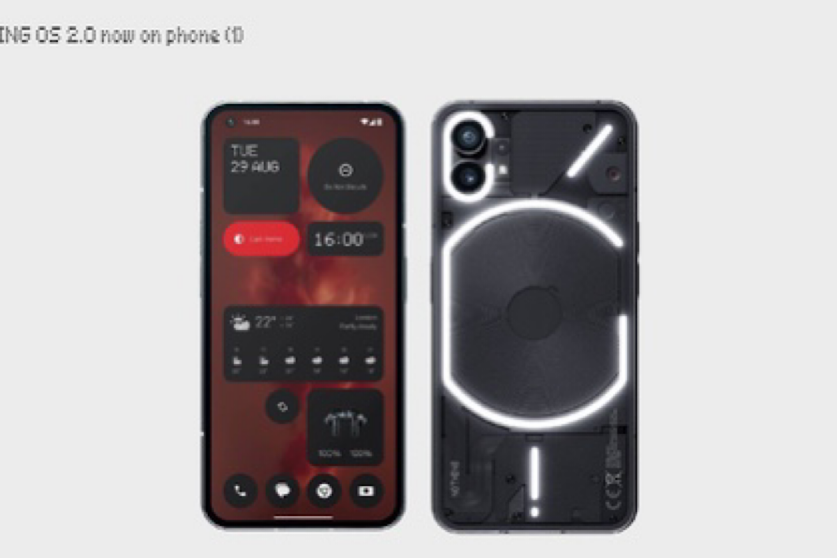 Nothing OS 2.0 is available now for its first phone