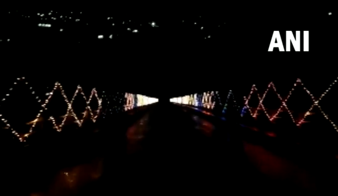 Ganpat Bridge in J-K’s Doda lit up in Tricolour ahead of Independence Day