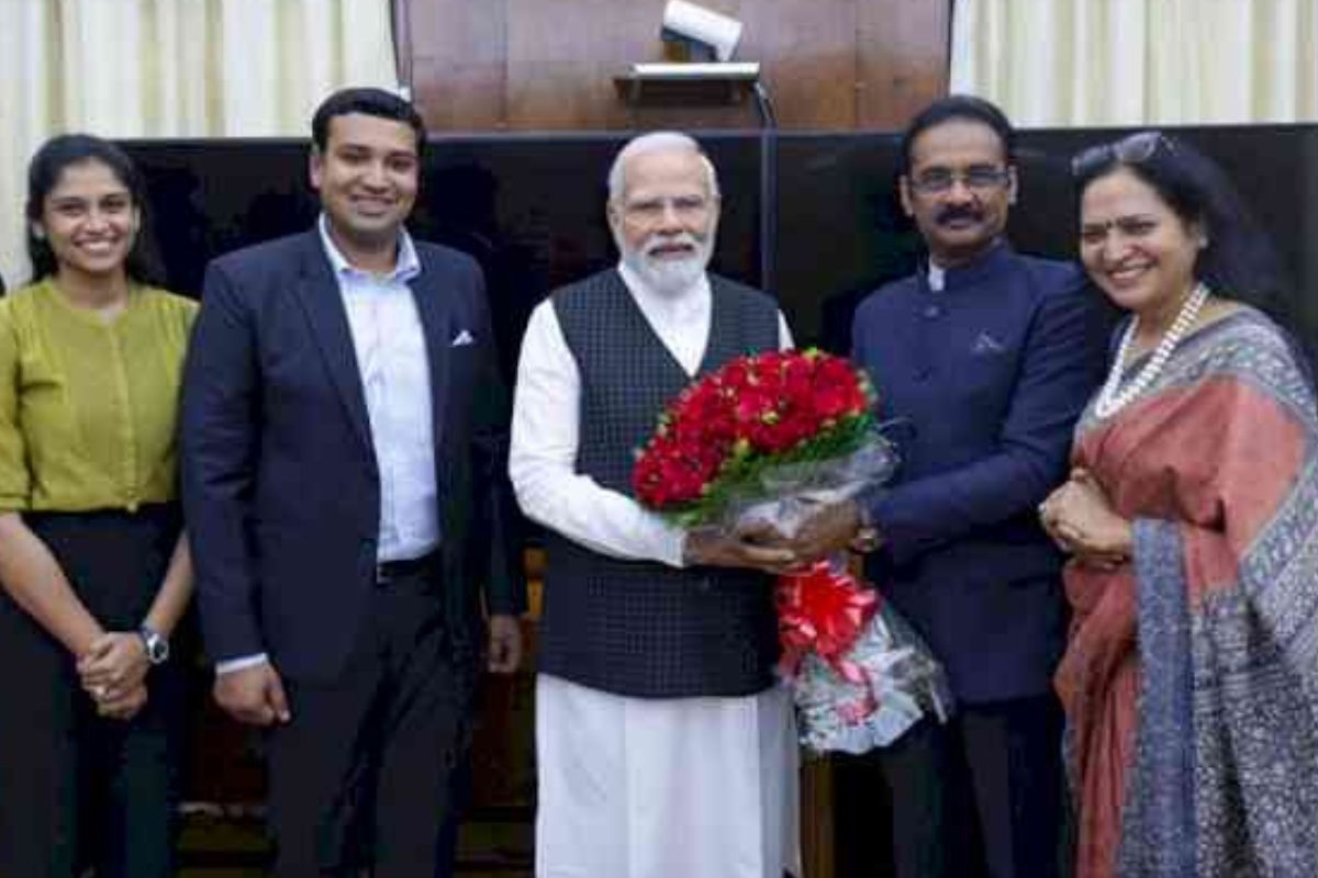 AAP RS MP Ashok Kumar Mittal meets PM Modi, discusses education