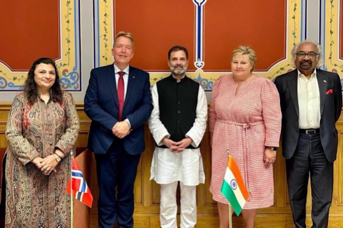 Rahul’s meeting with ex-Norwegian PM extremely significant for India’s development story.: Congress