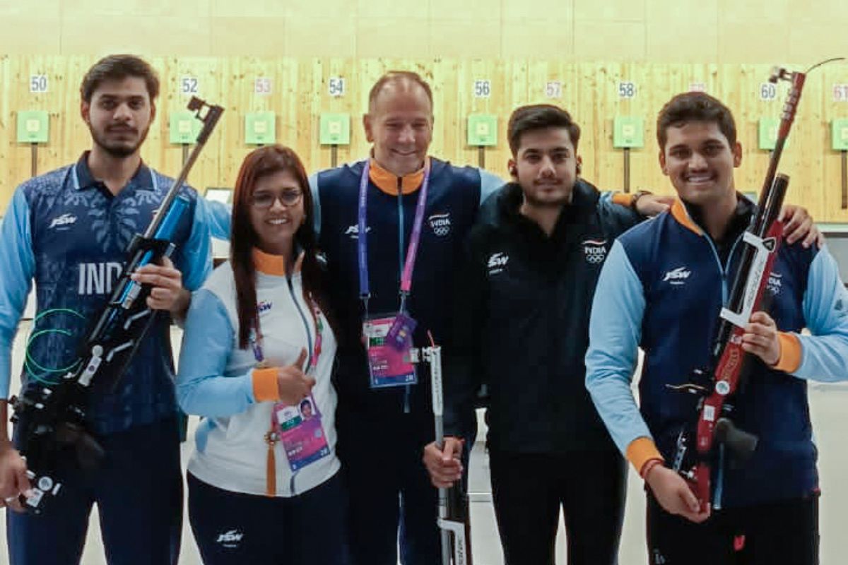 Asian Games Shooting: India’s 10m air rifle team bust world record to win gold medal