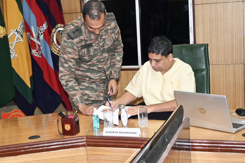 Days after signing MoU with Army Patanjali calls on retired soldiers