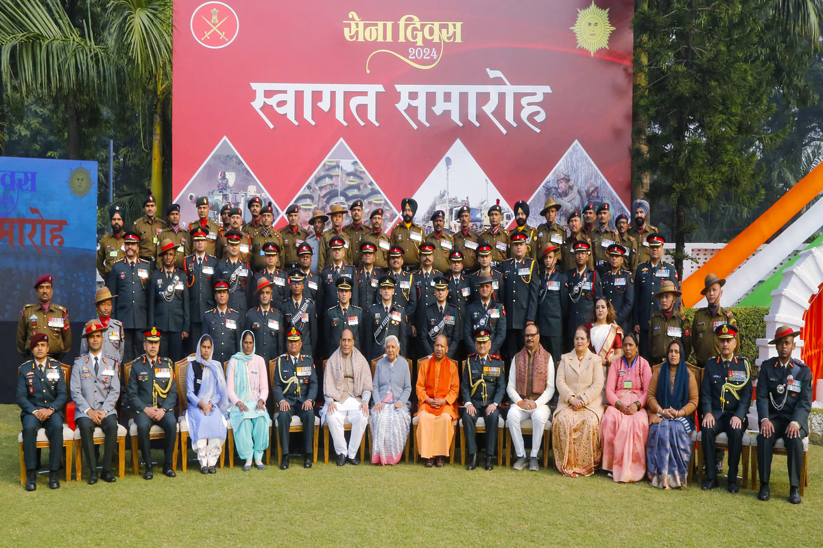 Yogi Adityanath attends 76th Army Day programme in Lucknow