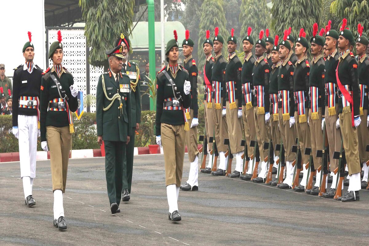 Army Chief Gen Manoj Pande reviews Guard of Honour at NCC’s R-Day camp