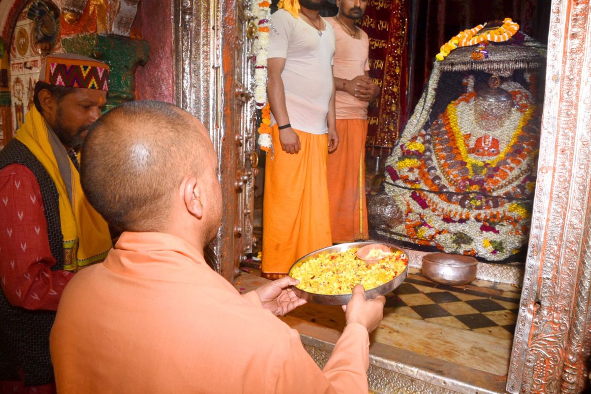 CM Yogi Adityanath offers prayers at Ram Lala, Hanuman Garhi Temple in Ayodhya