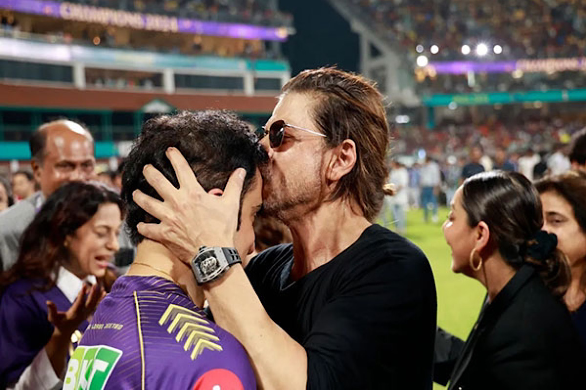 Shah Rukh Khan embraces Gautam Gambhir after KKR’s IPL triumph, Rinku and Nitish express mentor’s impact