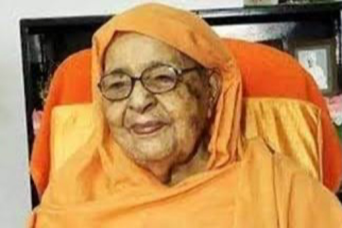 Bhaswarprana Mataji passed away