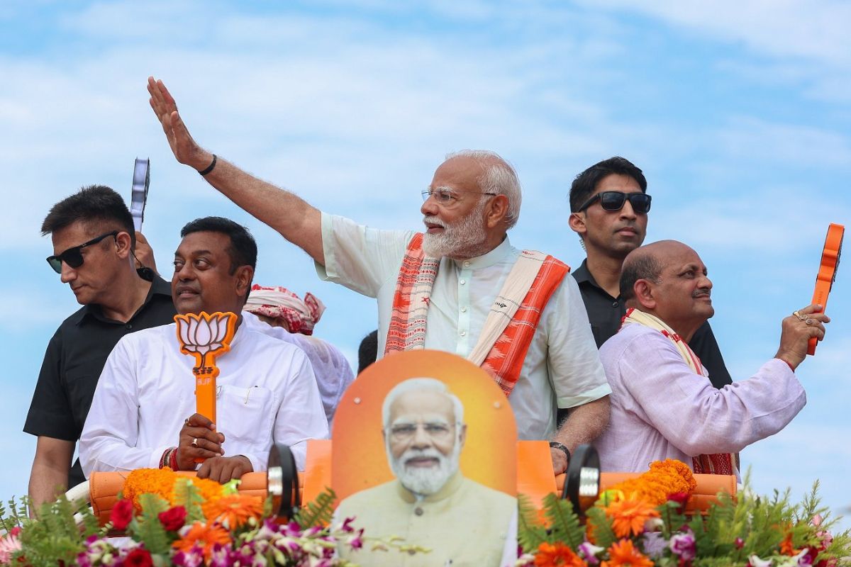 PM Modi holds roadshow in Puri to brighten BJP’s electoral prospect in Odisha