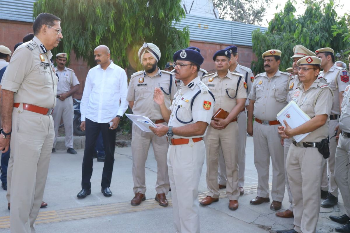 Senior Delhi Police officials take stock of security ahead of polling day