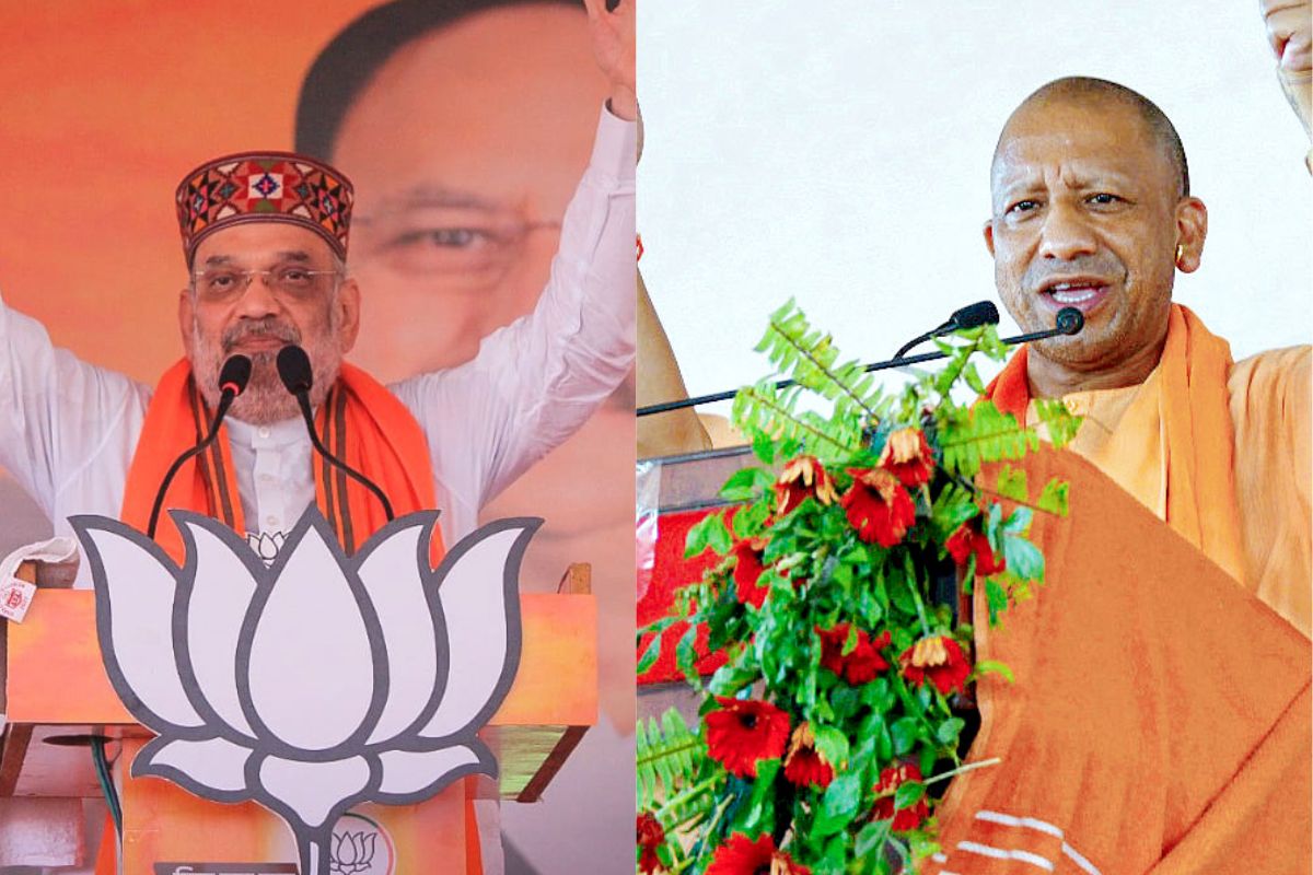 Shah, Yogi hold roadshows in Ghazipur-Gorakhpur for BJP candidates