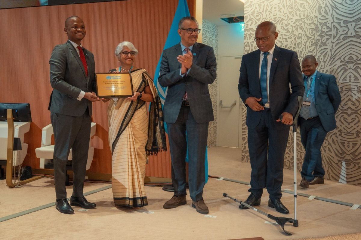 NIMHANS bags Nelson Mandela Award for Health Promotion for 2024