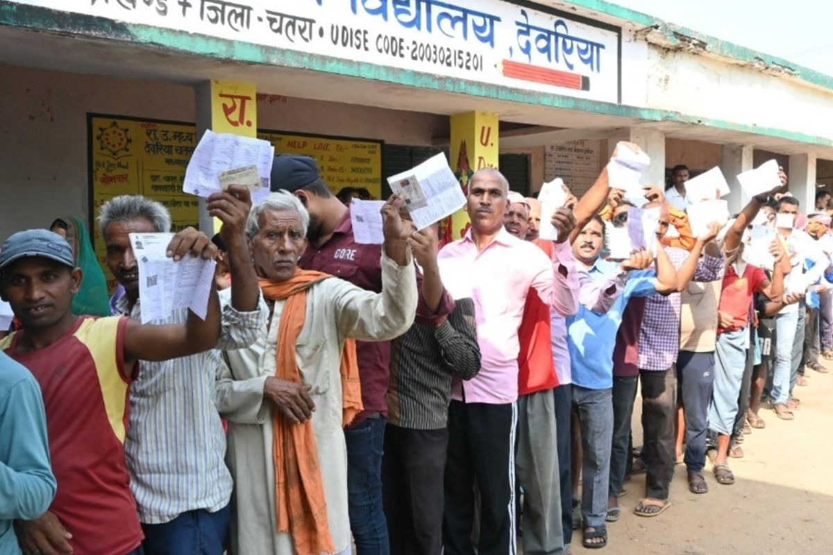 Lok Sabha elections 2024: 36.73 per cent voter turnout recorded in phase 5 till 1 pm