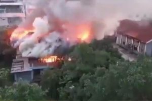 Massive fire breaks out near Manipur CM Biren Singh’s official residence
