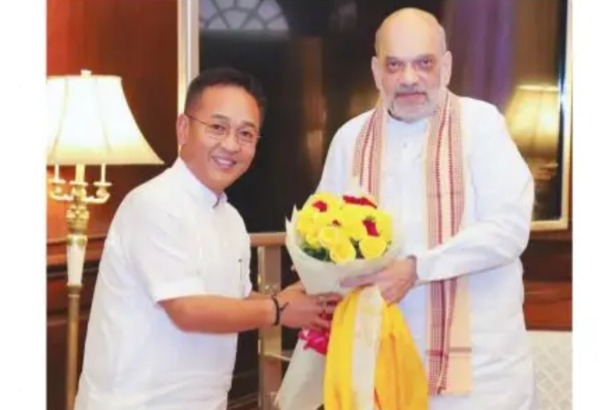 Sikkim CM Tamang meets Amit Shah and others in Delhi