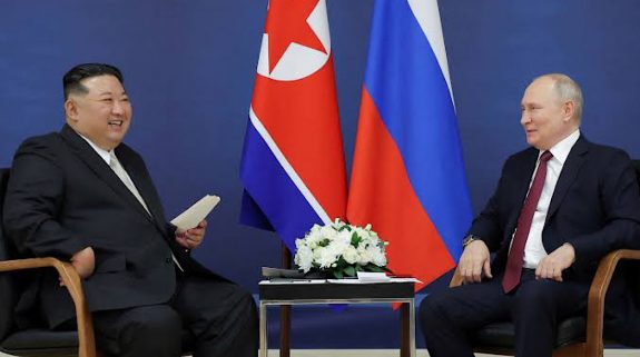 Russian President Vladimir Putin and North Korean leader Kim Jong (Photo: ANI)